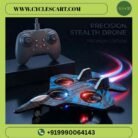 RC Fighter Jet Drone with 2.4GHz remote control featuring LED lights and stunt mode