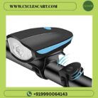 2 in 1 bicycle headlight and loud electronic horn mounted on cycle handlebar with remote thumb switch | Cyclescart