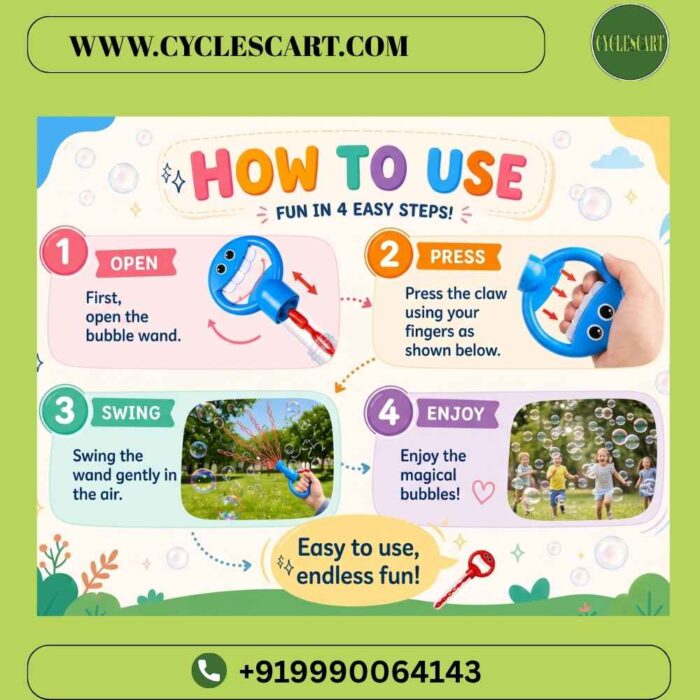 User Manual of Bubble wand stick | Cyclescart