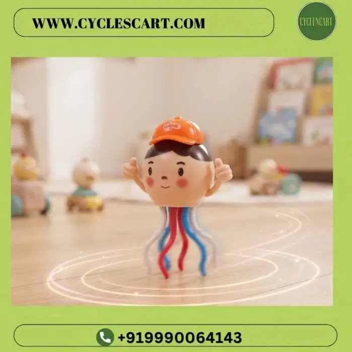 dancing Octopus Toy in Motion with Wiggling Legs Cute electric dancing octopus toy with wiggling tentacle legs spinning on wooden floor | Cyclescart