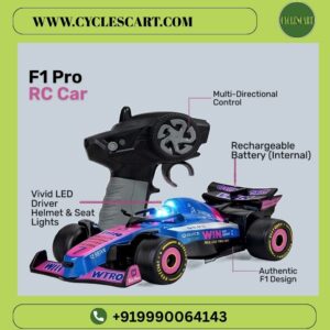 F1 Pro RC Formula 1 Car with pistol grip remote controller and LED cockpit lights - Cyclescart