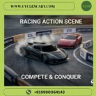 World's smallest RC drift car in gloss black racing