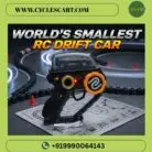 World's smallest RC drift car in gloss black with 2.4GHz remote controller and Type-C charging | Cyclescart